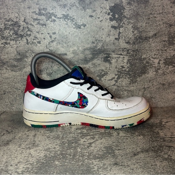 Nike Air Force 1 Low Sneakers CU4632-100 Womens sz 8.5 - white/multicolor - Picture 3 of 6